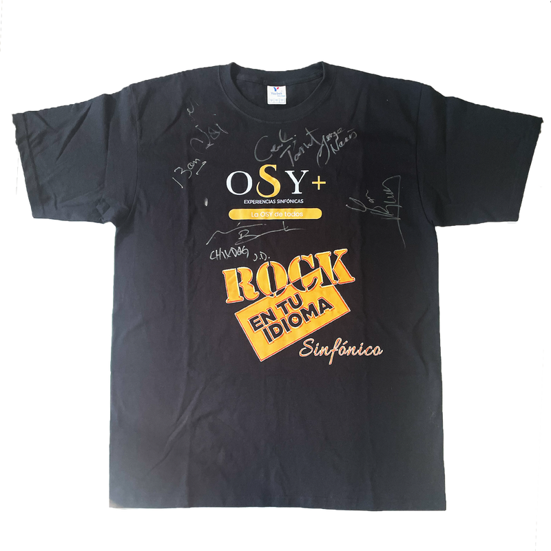 Playera autografiada  Rock en tu idioma sinfónico