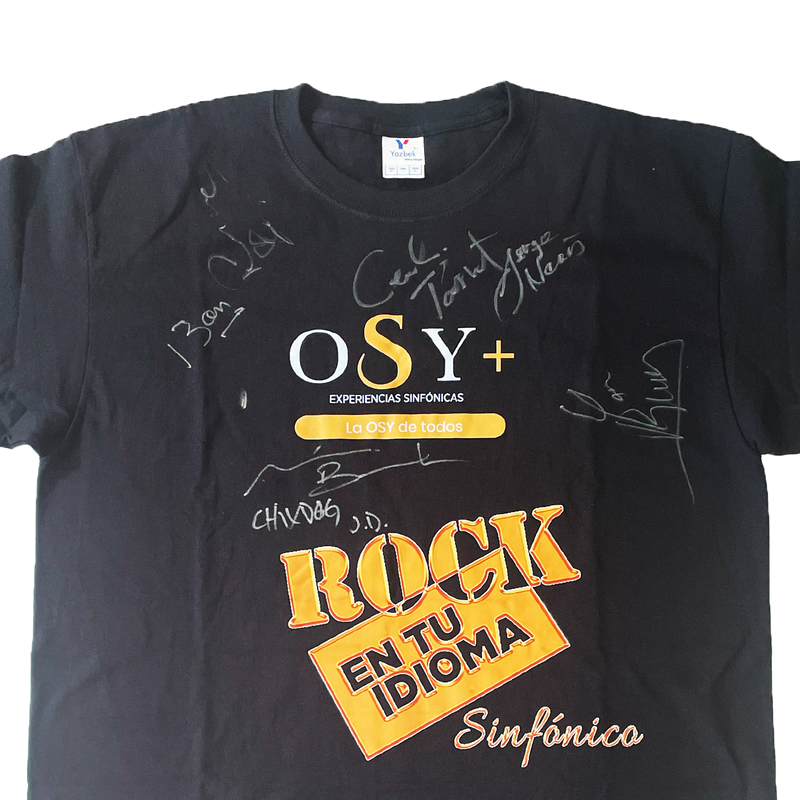 Playera autografiada  Rock en tu idioma sinfónico