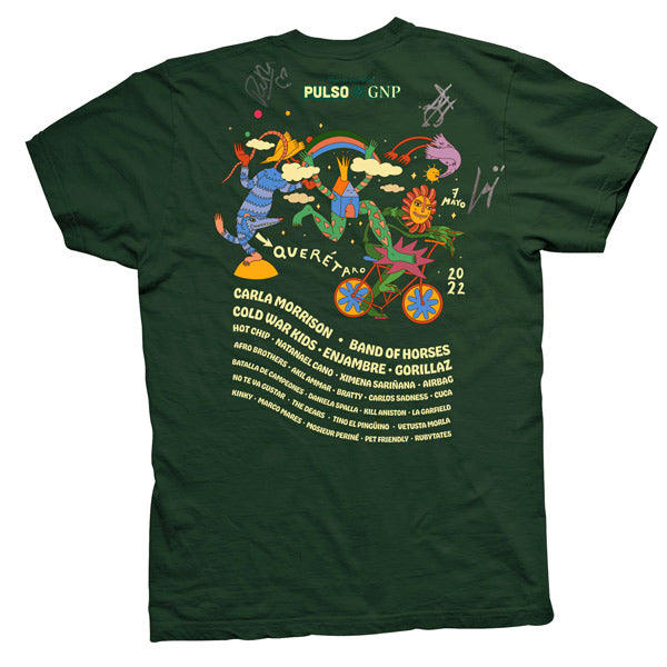 Playera PULSO GNP autografiada Rubytates